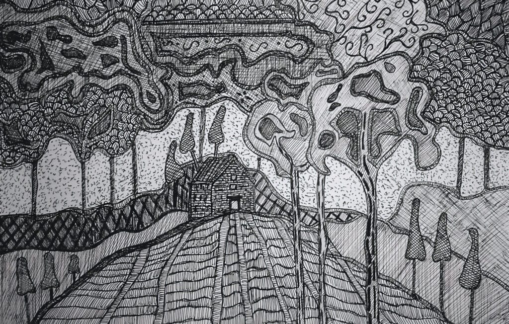 huisje tussen de lijnen